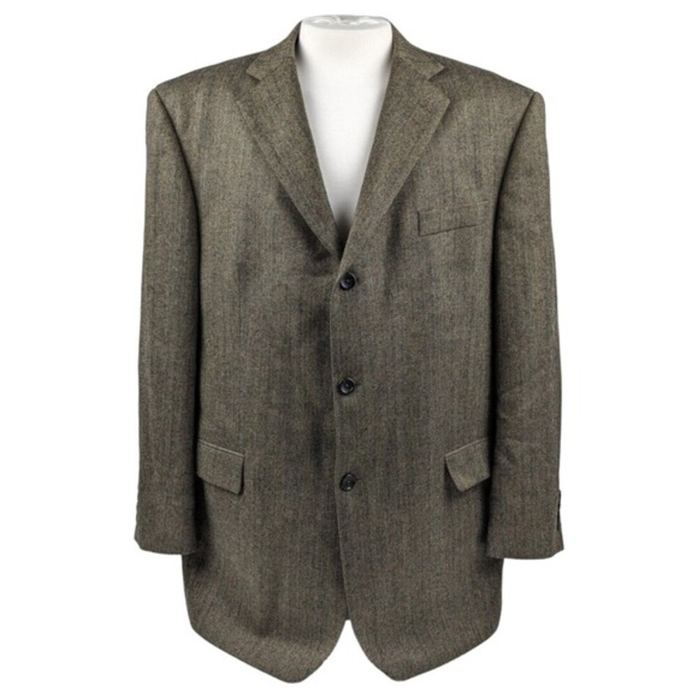 Joseph & Feiss Herringbone Lambswool Blazer 46R‎